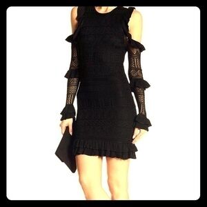 Ronny Kobo Janie Cold Shoulder Black Dress.